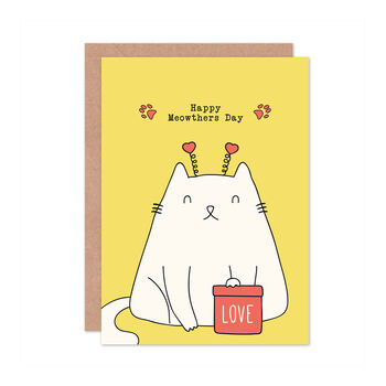 Cat Pun Mothers Day Card, 2 of 2