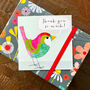 Birdie Thank You Card, thumbnail 4 of 5