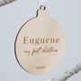 Personalised Wooden My 1st Christmas Ornament, thumbnail 2 of 3