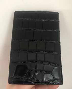 Personalised Croc Leather Passport Cover, 8 of 8