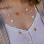 Yellow Jade With Howlite And Quartz Heart Necklace, thumbnail 2 of 4