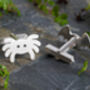 Sterling Silver Spider And Bat Cufflinks, thumbnail 4 of 4