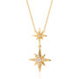 Art Deco Star Necklace, thumbnail 3 of 6