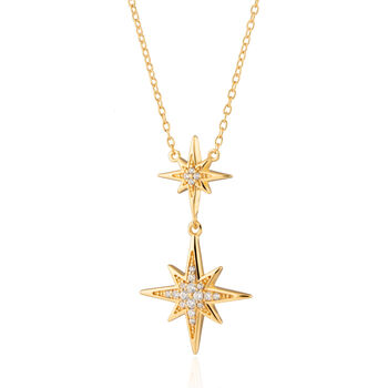 Art Deco Star Necklace, 3 of 6