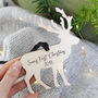 First Christmas Reindeer Wooden Hanging Decoration, thumbnail 1 of 3