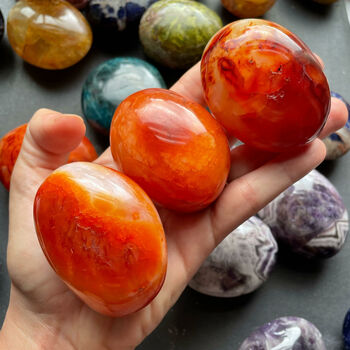 Rainbow Chakra Crystal Palm Stone Gift Set, 2 of 8