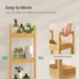 Three Tier Small Shelf Bamboo Bathroom Trolley Storage, thumbnail 5 of 8