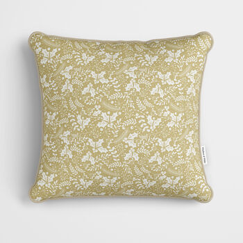 Personalised Gold Village Christmas Cushion, 3 of 7