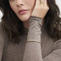 Gold Forget Me Not Bangle, thumbnail 2 of 9