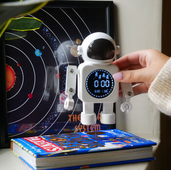 Space Time Bedside Alarm Clock, 3 of 5