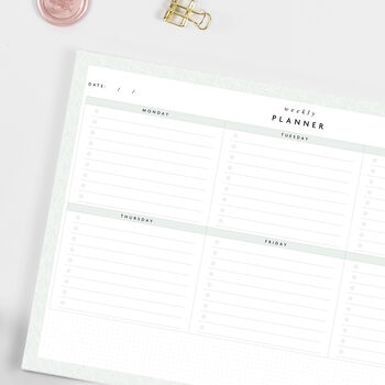 A4 Weekly Planner Notepad, 3 of 4
