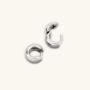 Bold Huggie Hoops Silver, thumbnail 3 of 3
