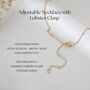 50th Birthday Gift For Her Interlocking Necklace, thumbnail 3 of 5