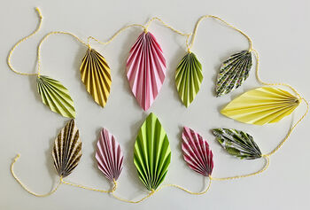 Fold Your Own Leaf Garland, 3 of 9