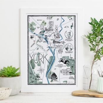 Map Of York Signed Print, 2 of 3