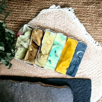 Gift Box Of 6x Luxury Handmade Soaps And Seed Paper, 9 of 11