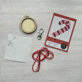 Sugar, Spice, And All Things Nice! Christmas Mini Matchbox Cross Stitch Kit, 5 of 5