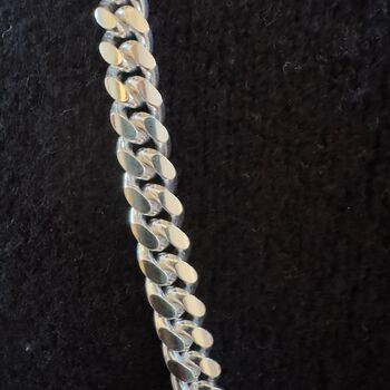 Men's Sterling Silver Cuban Link Curb Chain, 5 of 9