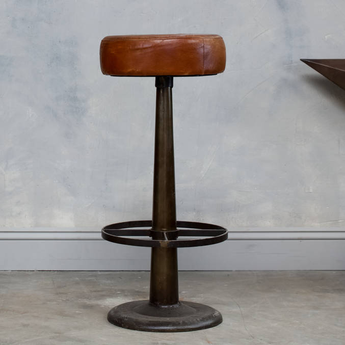 Leather Stool, 1 of 6