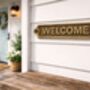 Custom Solid Brass Welcome Plaque With Antique Finish, thumbnail 2 of 6