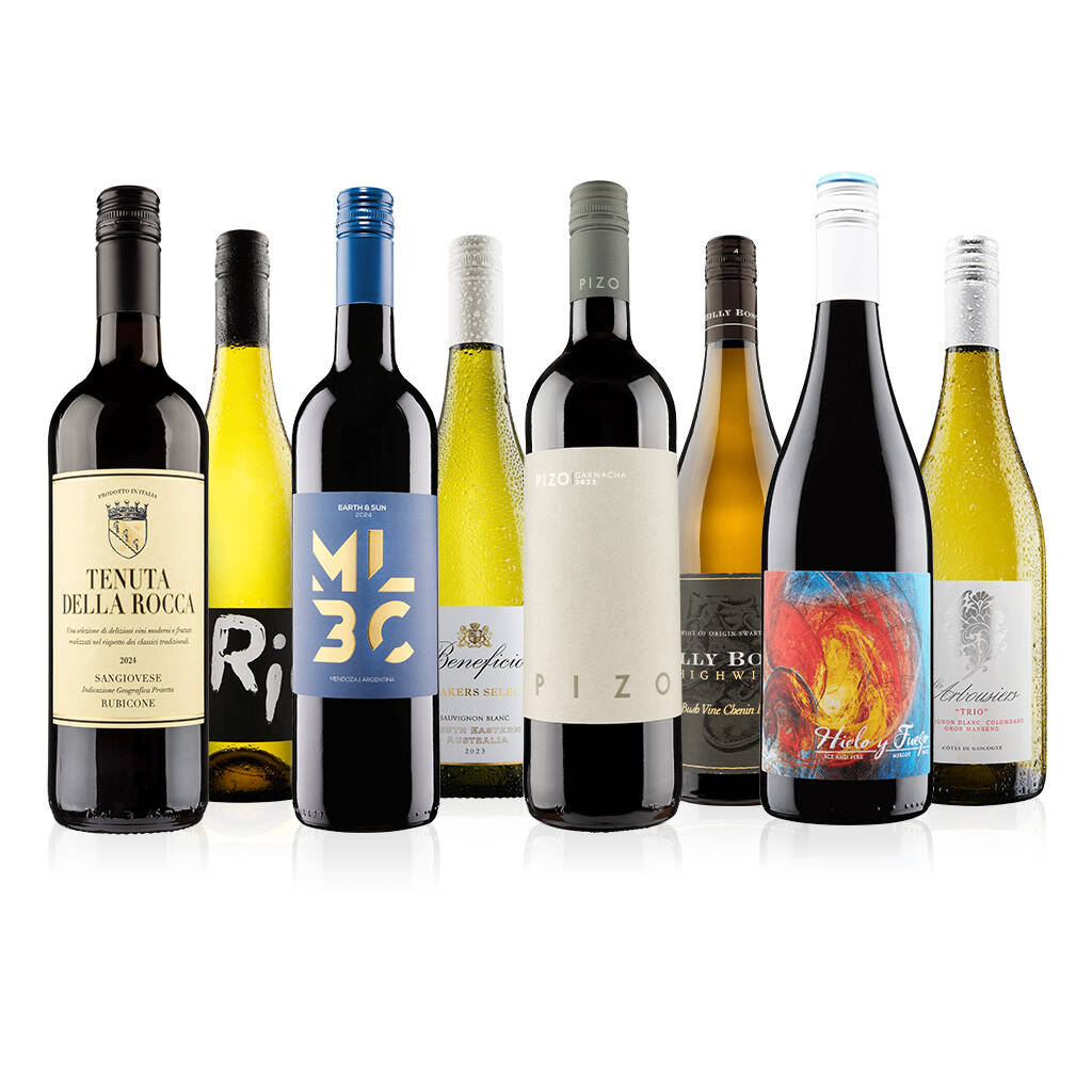 Eight Bottle Mixed Wine Gift Case