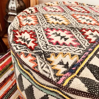Tribal Design Bohemian Footstool Pouffe, 5 of 7