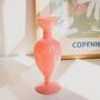 Aiko 70 S Vintage Style Pink Green Flower Vase, thumbnail 3 of 6