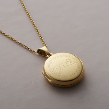 Small 'Loved' Locket Necklace, 2 of 9