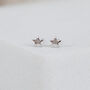 Mini Sterling Silver Star Stud Earrings, thumbnail 2 of 7