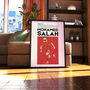 Mohamed Salah Liverpool Football Poster, thumbnail 5 of 6