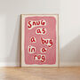 Snug As A Bug In A Rug Nursery Print, thumbnail 1 of 11