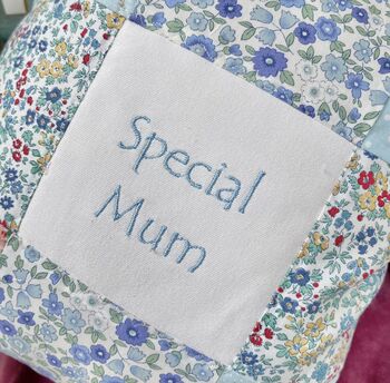 Special Mum Cushion Duck Egg Blue, 5 of 5