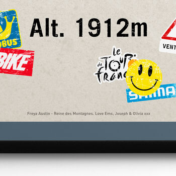 Personalised Tour De France Road Sign Art, Mont Ventoux, 3 of 9