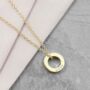 Personalised Plated Mini Ring Necklace, thumbnail 2 of 7