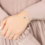 Sterling Silver December Birthstone Bracelet, thumbnail 2 of 9