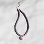 Pastel Purple Bead And Pink Heart Necklace, thumbnail 3 of 7