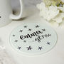 Personalised Name And Year Glass Coaster, thumbnail 1 of 2