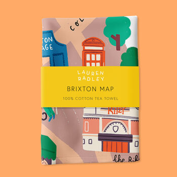 Brixton Map Tea Towel, 3 of 3