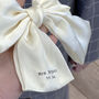 Bride To Be Personalised Satin Bow Clip, thumbnail 2 of 5