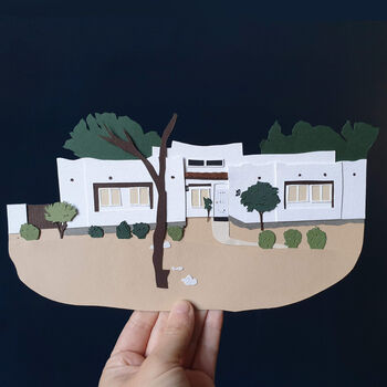 Personalised House Portrait Papercut, 4 of 8