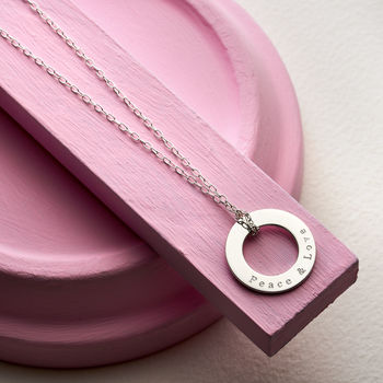 Personalised Circle Necklace, 5 of 6