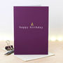 Birthday Card With Gold Foil Candle Flame, thumbnail 1 of 4