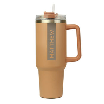 Personalised Name Extra Large Travel Cup With Handle, 4 of 7