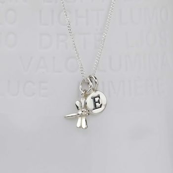 Personalised Miniature Dragonfly Necklace, 4 of 7