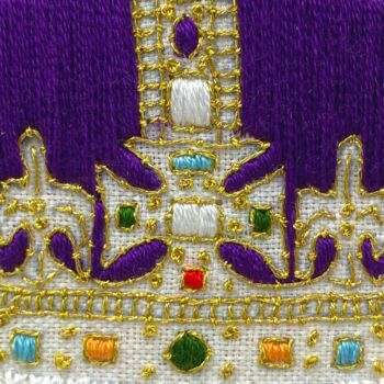 Coronation Crown Embroidery Kit, 7 of 12