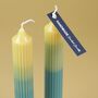 Ombre Ribbed Pillar Candle, thumbnail 8 of 8