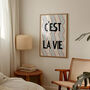 C'est Lie Vie French Retro Giclée Art Print, thumbnail 2 of 7