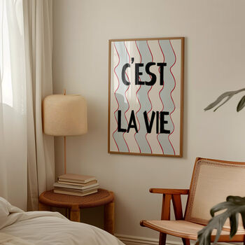 C'est Lie Vie French Retro Giclée Art Print, 2 of 7