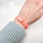Red Awareness Ribbon Bracelet Wristband, thumbnail 2 of 9