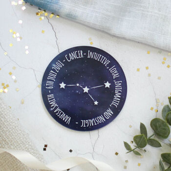 Personalised Constellation Coaster, Star Signs, 4 of 12